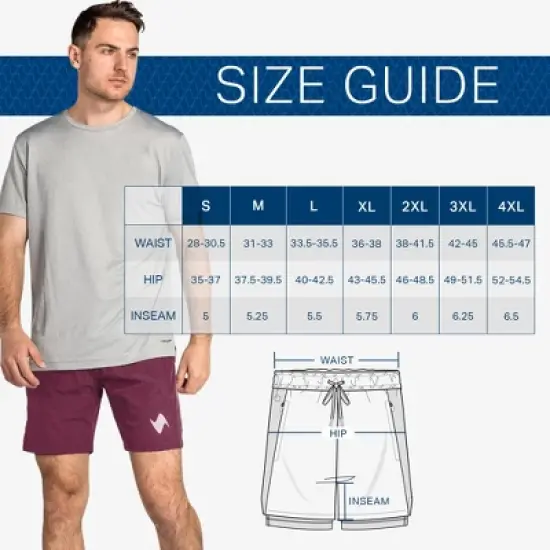 Zilpu Men's Quick Dry Athletic Performance Shorts wi/Zipper Pocket (5 inch) image {11}