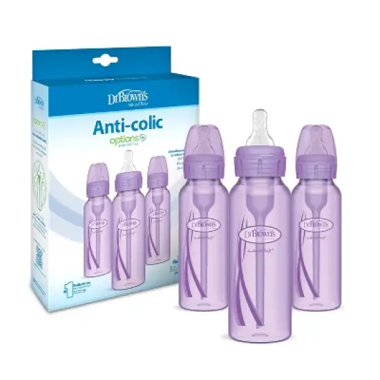 Dr. Brown's Options Baby Bottle - Purple - 3pk image {2}