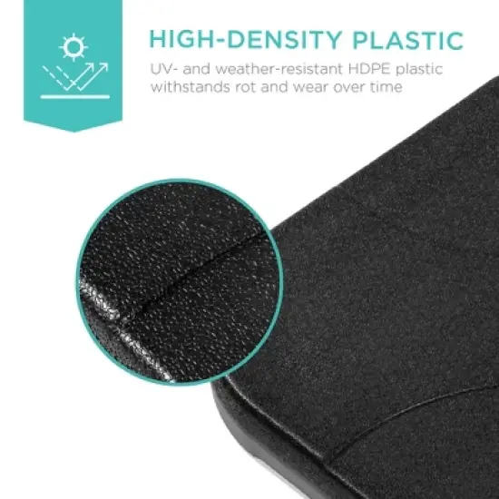 Best Choice Products 4-Piece Cantilever Offset Patio Umbrella Stand Square Base Plate Set w/ Easy-Fill Spouts image {2}