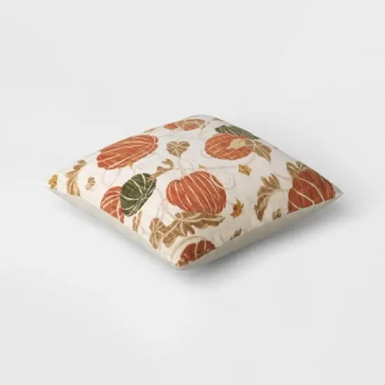 Printed Pumpkin Square Throw Pillow - Threshold&trade; image {2}