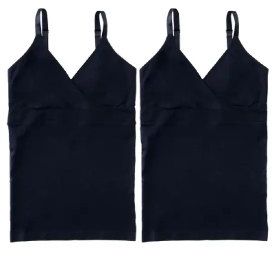 Ingrid & Isabel Basics Maternity Nursing Crossover Cami Bundle 2 Pack image {5}