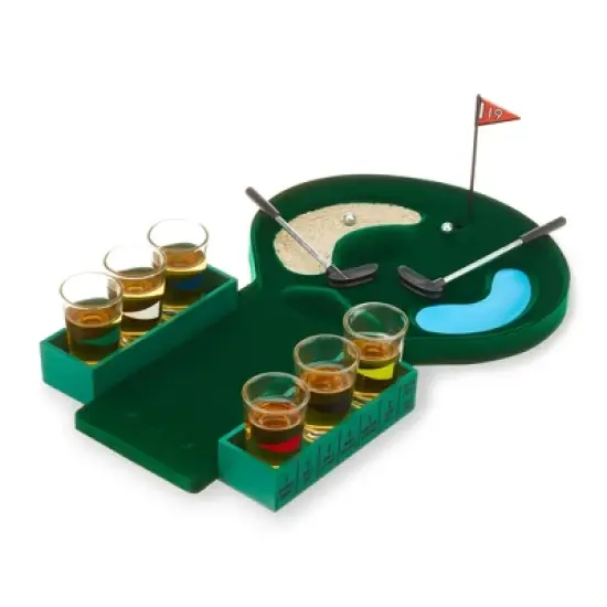 Foster & Rye Putt & Shot Glass Game Mini Golf Adult Party Game Set - Novelty Drinking Games with Shot Glasses Bar Party Favors for Family and Friends image {3}