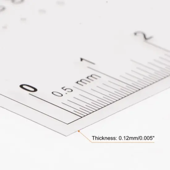 Unique Bargains High Precision SEC Size Estimation Chart Flaw Detection Film Ruler image {3}