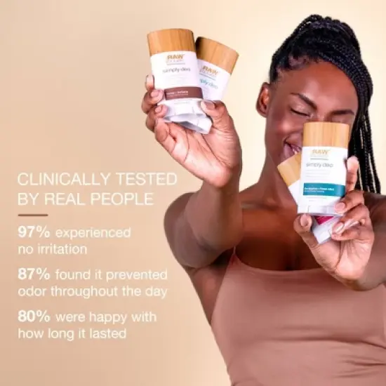 Raw Sugar Simply Deo Solid Deodorant - Beach Rose + Aloe - 2.7oz image {7}