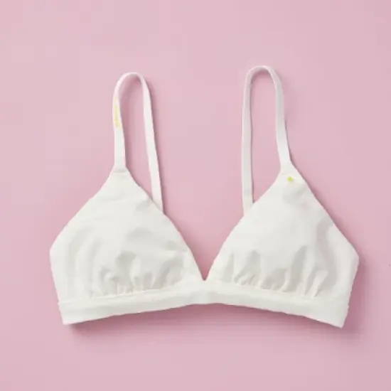 Girls' Best Triangle Cotton Starter Bra with Soft Cotton Fabric, Adjustable Straps by Yellowberry image {5}
