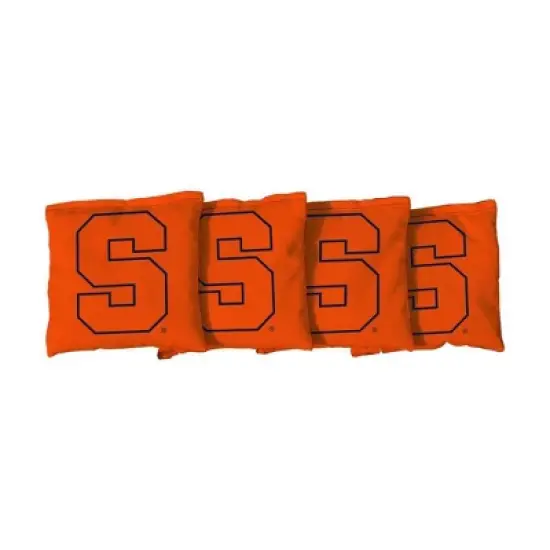 NCAA Syracuse Orange Corn-Filled Cornhole Bags Orange - 4pk image {1}