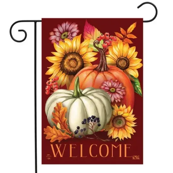 Briarwood Lane Fall Garden Flag 12x18 For Outdoor Fall Beauty Floral For Fall Garden Flag Flags For Outside image {1}