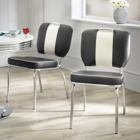 Set of 2 Raleigh Retro Dining Chairs - Buylateral image {1}
