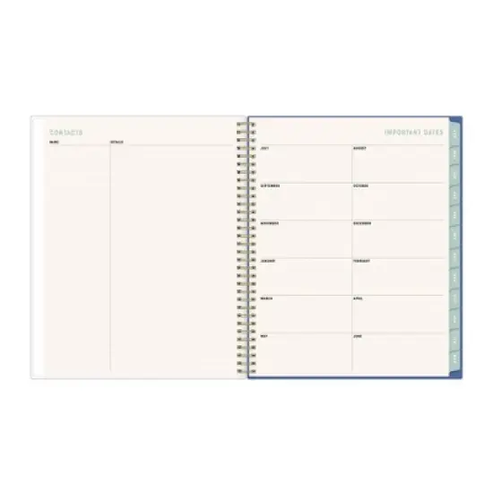 Blue Sky Brook Gossen Clear 8.5"x11" 2025-2026 Weekly/Monthly Wirebound Planner 15 Months Sun image {7}