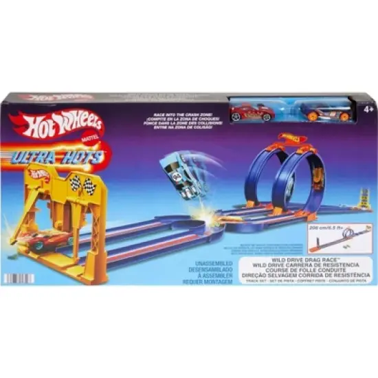 Hot Wheels Ultra Hots Wild Drive Drag Race Trackset image {6}
