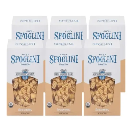 Sfoglini Organic Radiators Pasta - Case of 6/16 oz image {6}