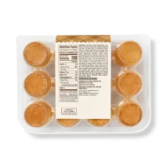 Harvest Vanilla Mini Cupcakes - 10oz/12ct - Favorite Day&trade; image {2}