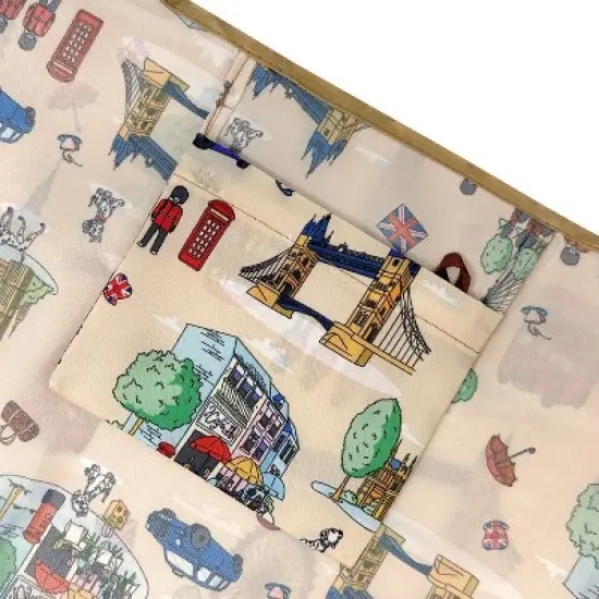 Wrapables Large & Small Foldable Nylon Reusable Shopping Bags (Set of 2), Great Britain image {3}