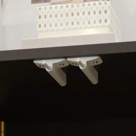 Famapy Chic Buffet Cabinet with Wood - Grain Pattern, Integrated Lighting and Sturdy Black Frame - Elevate Dining Spaces with Stylish Storage image {2}