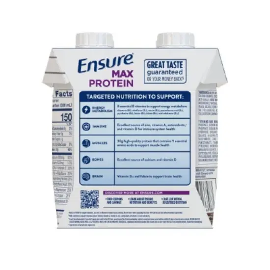 Ensure Max Protein Nutrition Shake - Milk Chocolate - 30g Protein - 11 fl oz/4pk image {1}