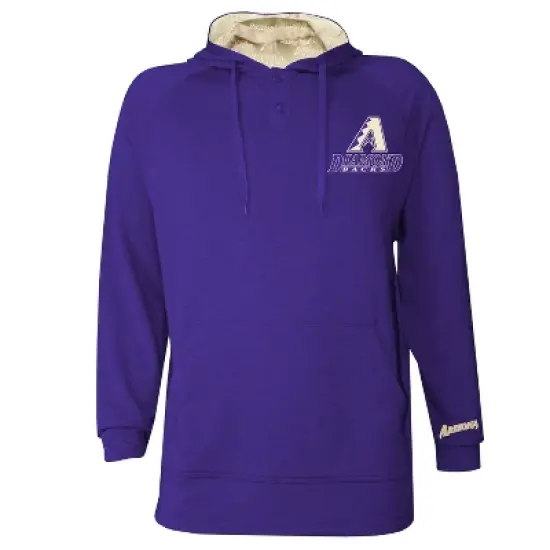 MLB Arizona Diamondbacks Men's Hooded Raglan Henley Jersey image {1}