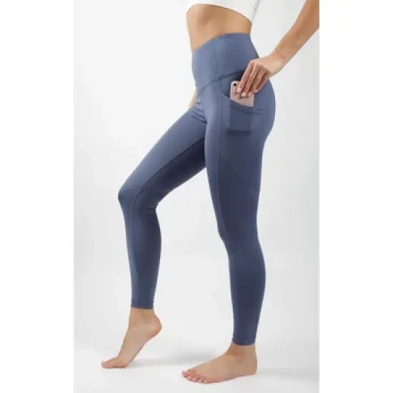 90 Degree by Reflex Womens Interlink High Waist Ankle Legging with Back Curved Yoke image {19}
