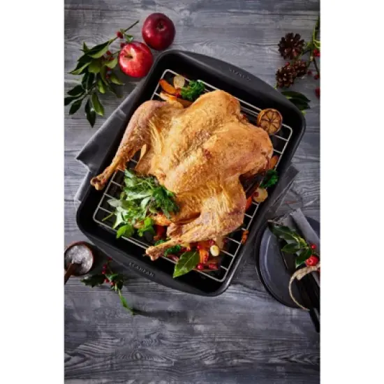 Scanpan Classic 15.25" x 10.5" Roasting Pan, 5.25 Qt. image {2}