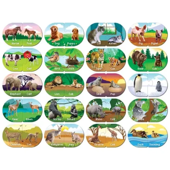 MasterPieces Kids Games - Educational Animals Matching Puzzle Matching Game image {2}