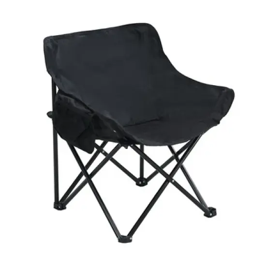 2PCS Outdoor Camping Chairs Folding/Portable, Carry Bag ,Black image {6}
