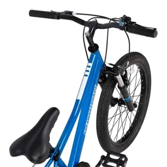 Petimini BP1002YH-2 Cyclone 20 Inch Kids Mountain Bike with Step Over High-TEN Steel Frame and 6 Speed Drivetrain for 5-9 Year Olds, Blue image {2}