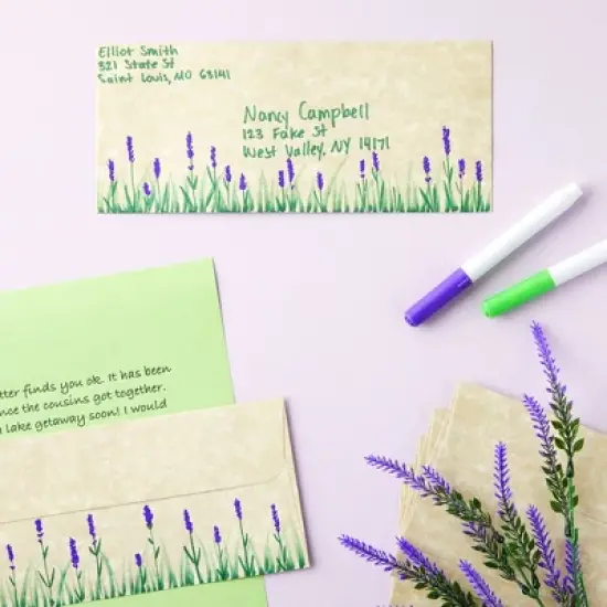 Sustainable Greetings 50 Pack #10 Parchment Business Envelopes with Self-Adhesive Strip for Mailing Letters, Invitations, 4 1/8 x 9 1/2 In image {2}