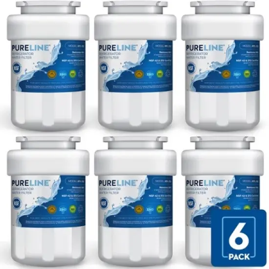 PureLine MWF Replacement Water Filter for GE&reg; Refrigerators, Replaces Kenmore 46-9991, Smartwater MWFP and Filter Models MWFINT, GWF, GWFA (6 Pack) image {6}