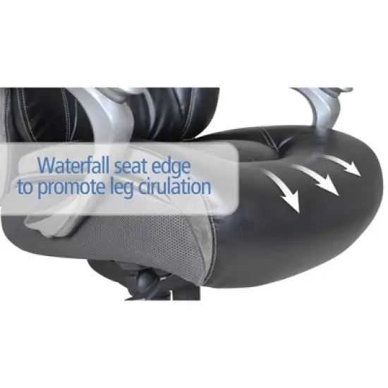 Big & Tall Smart Layers Premium Ultra Executive Chair Bliss Black Bonded Leather - Serta image {12}