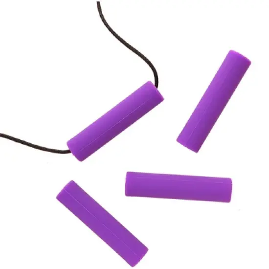 Chewigem Necklace Chubes Chewable Tubes, Purple image {6}