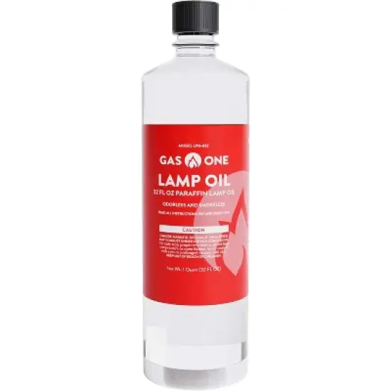GasOne 32 oz Liquid Paraffin Lamp Oil &ndash; Multifunctional, Smokeless, Odorless Ideal for Lamps, Lanterns, Tiki Torch &ndash; Superior Seal and Safe Packaging image {6}