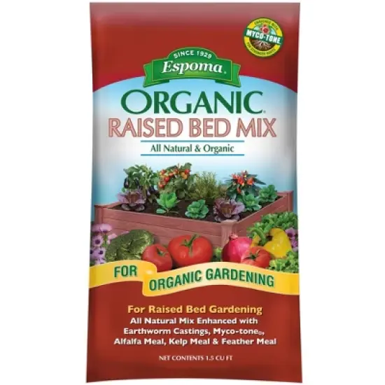 Espoma Organic Raised Bed Mix, All Natural and Organic Potting Soil Mix for Raised Garden Beds, for Organic Gardening, 1.5 cu ft image {3}