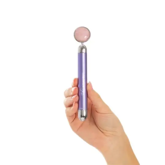 Plum Beauty Rose Quartz Vibrating Facial Massager - 1ct image {1}