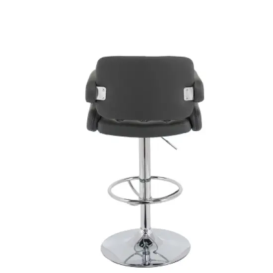 Set of 2 Adjustable Counter Height Barstools with Armrests - CorLiving image {4}