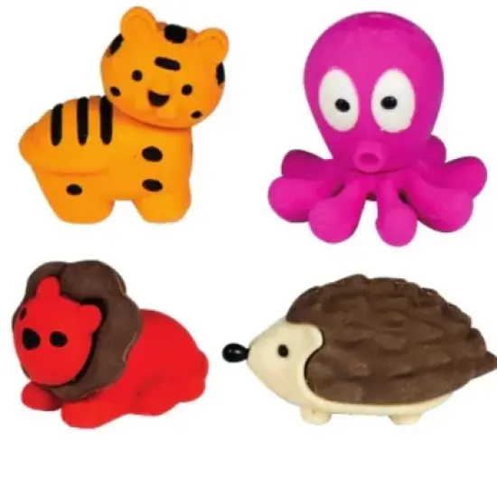 Adorable Zoo Animal Erasers (12 Pack) image {2}