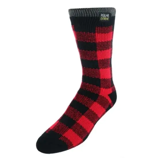 Polar Extreme Men's Assorted Stripes and Solids Slipper Socks image {3}