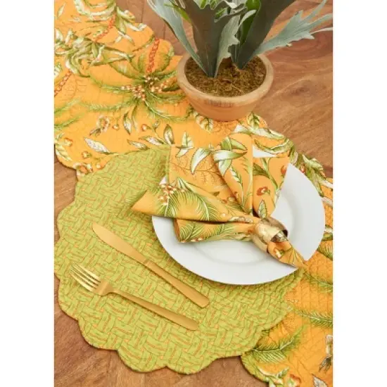 C&F Home Colonial Williamsburg Barbados Sunset Table Runner 14" x 51" image {2}
