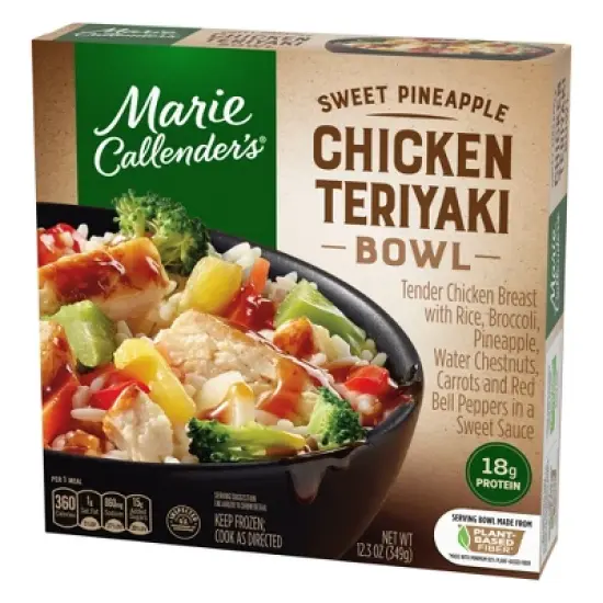 Marie Callender's Frozen Sweet Pineapple Chicken Teriyaki Bowl - 12.3oz image {1}