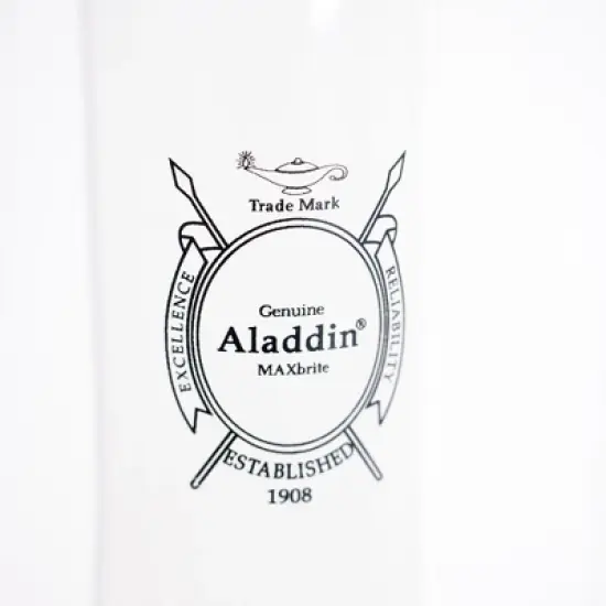 Aladdin Wall Oil Lamp with Wall Bracket, Indoor Emergency Fuel Lighting for Wall, Shelf, Table or Hanging, Chrome or Brass Finish image {2}