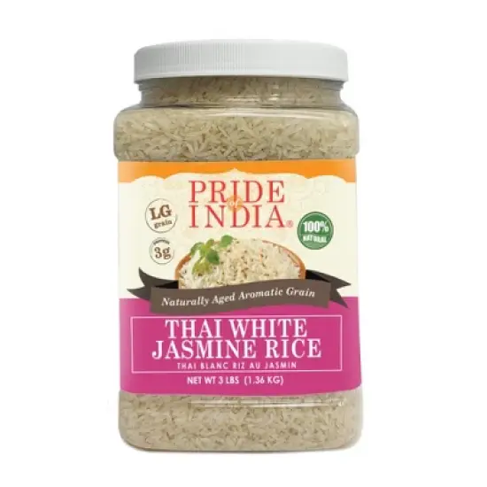 PRIDE OF INDIA Thai White Jasmine Rice image {10}