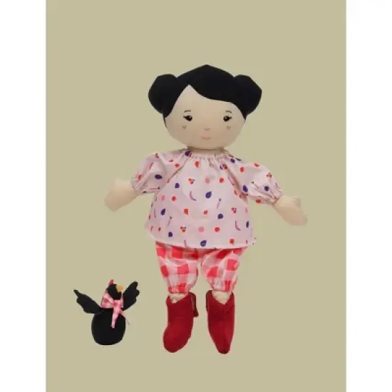 Manhattan Toy Playdate Friends Nico Machine Washable and Dryer Safe 14 Inch Doll with Mini Rooster Stuffed Animal image {1}
