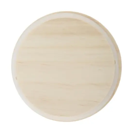 Unique Bargains Lightweight Hole-Free Cup Cover Wood Tone 1Pc image {12}