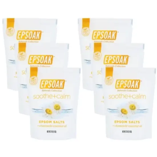 Epsoak Soothe and Calm Chamomile Essential Oil Epsom Salts - Case of 6/2 lbs image {6}
