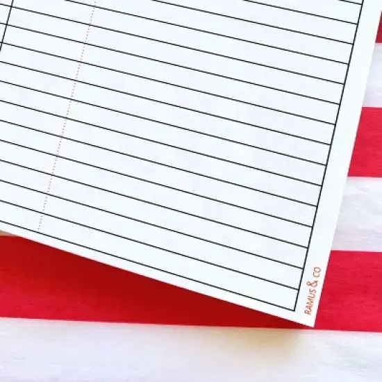 Time Blocking 5" x 8" Notepad for Scheduling by Ramus & Co (50 Heavyweight Tear-Off Sheets) image {2}