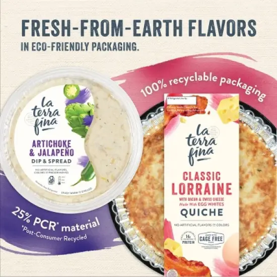 La Terra Fina Lorraine Quiche - 23oz image {2}
