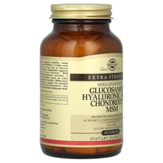Solgar Glucosamine Hyaluronic Acid Chondroitin MSM, 60 Tablets image {3}
