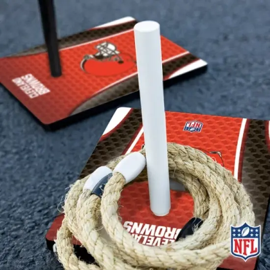 NFL Cleveland Browns Solid Wood Quoits Toss Game image {7}