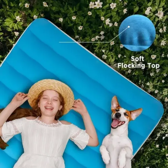 Ciays Twin Air Mattress with Built-in Pump, Blow Up Mattress w/ Carrying Bag image {7}