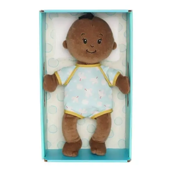 The Manhattan Toy Company Wee Baby Stella  Brown Hair Bassinette Box image {6}