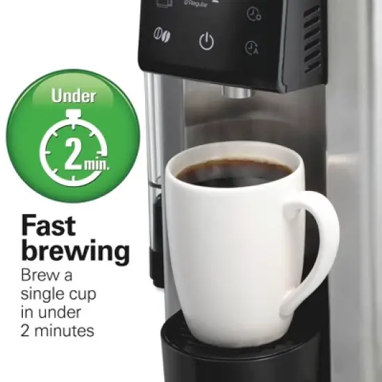 Hamilton Beach 12c FlexBrew 5 in 1 Drip Coffee Maker Black: 12 Cup Programmable & Single Serve, 1200W, Ground & Capsule Use image {5}