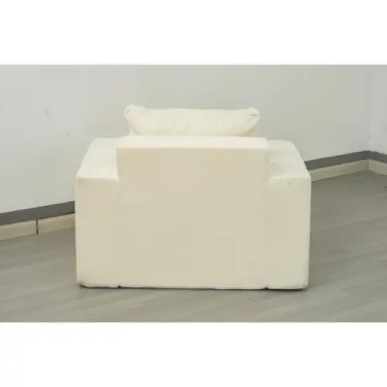 Sofa in a box Polyester Sofa Couch with Pillow, Bean Bag Chairs for Adults Stuffed High-Density Polyester, Large Bean Bag Sofa image {11}